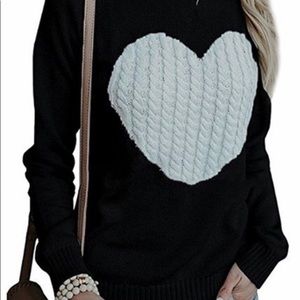 NWOT Heart sweater